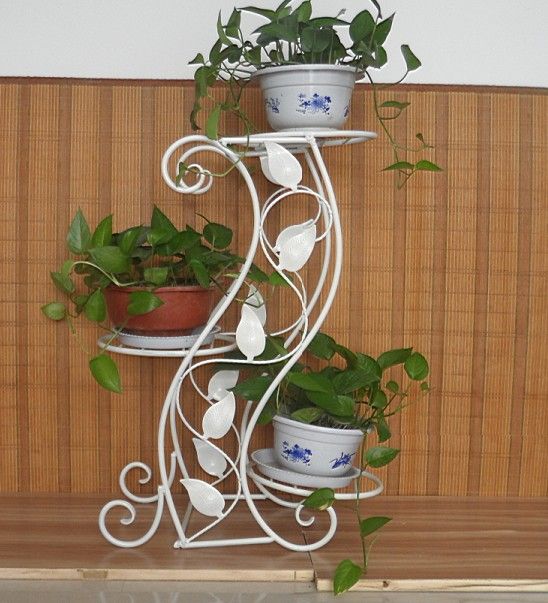 阳光落地式铁艺花架,花盆架产品图片,阳光落地式铁艺花架,花盆架产品相册 - 河北森达铁艺装饰厂 - 九正