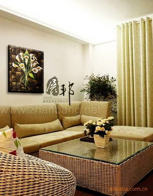 纯手绘精品装饰画《玉兰花》 艺术与家居的完美融合